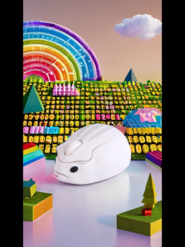 Amazon.com: Wireless Mouse Bluetooth Cute Hamster Shape Kawaii Fun